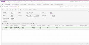 MYOB Advanced General Ledger